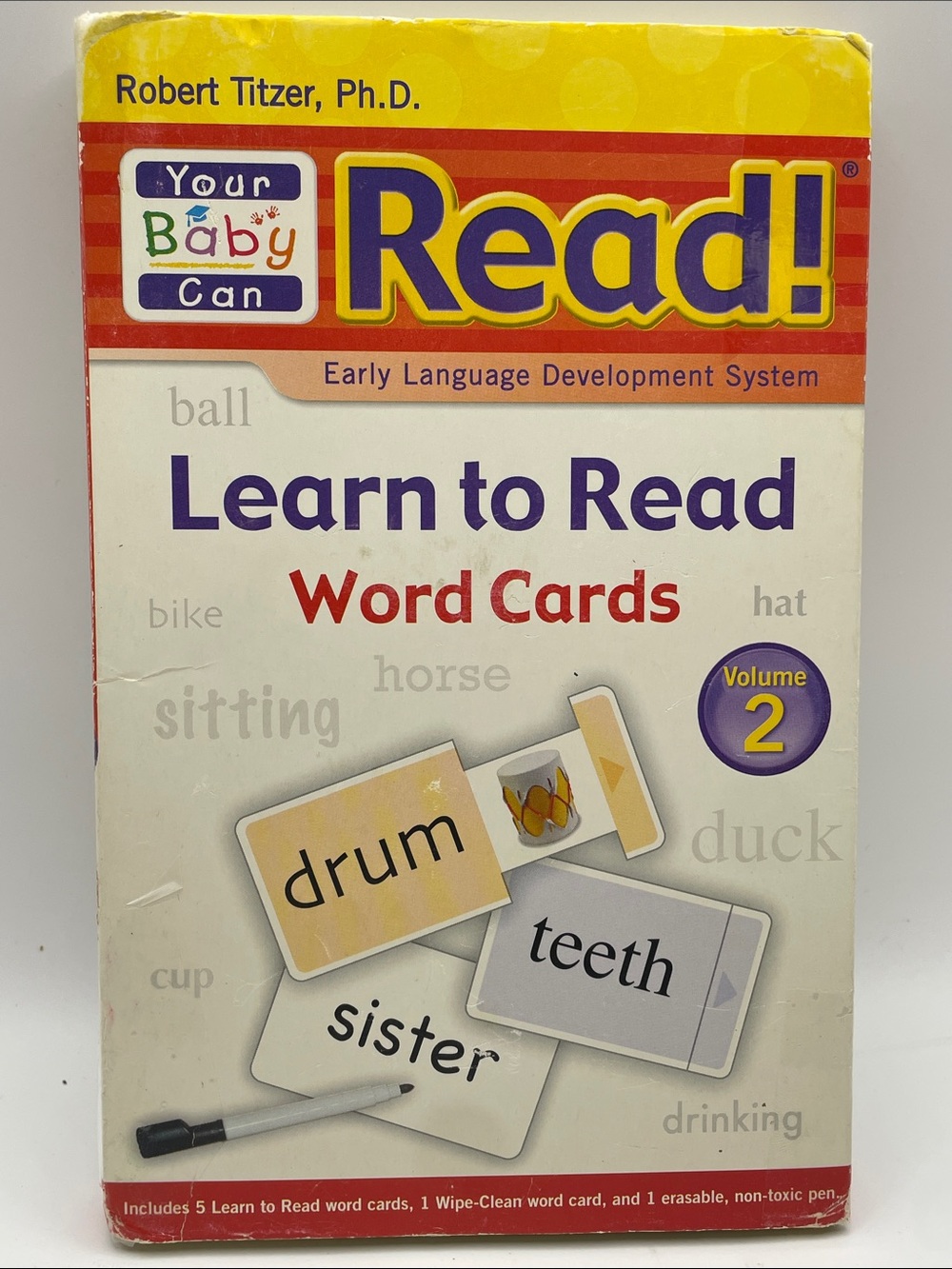 Your Baby Can Read! Learn to Read Sliding Word Cards - Volume 2